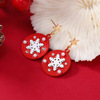 Fashionable Christmas earrings, gloves, European style, city style