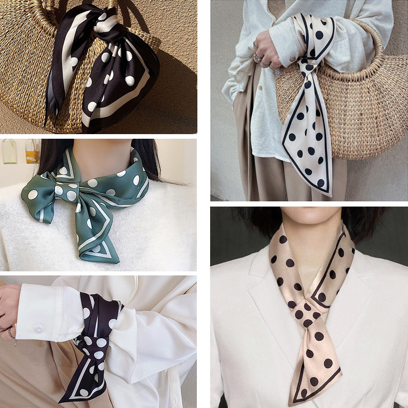 Versatile Women's Silk Neck Scarf For Spring Autumn And Summer Style_voghion.com