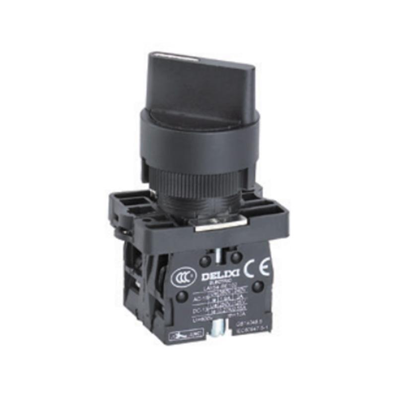 德力西电气 选择开关 LAY5S-ED 三位自锁 2NC(经济型旋钮)