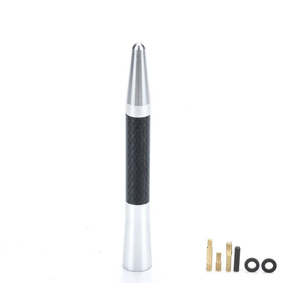 Long Antenna Modification Supplies Decoration: Other Car Modifications - 113cm-pointed-silver