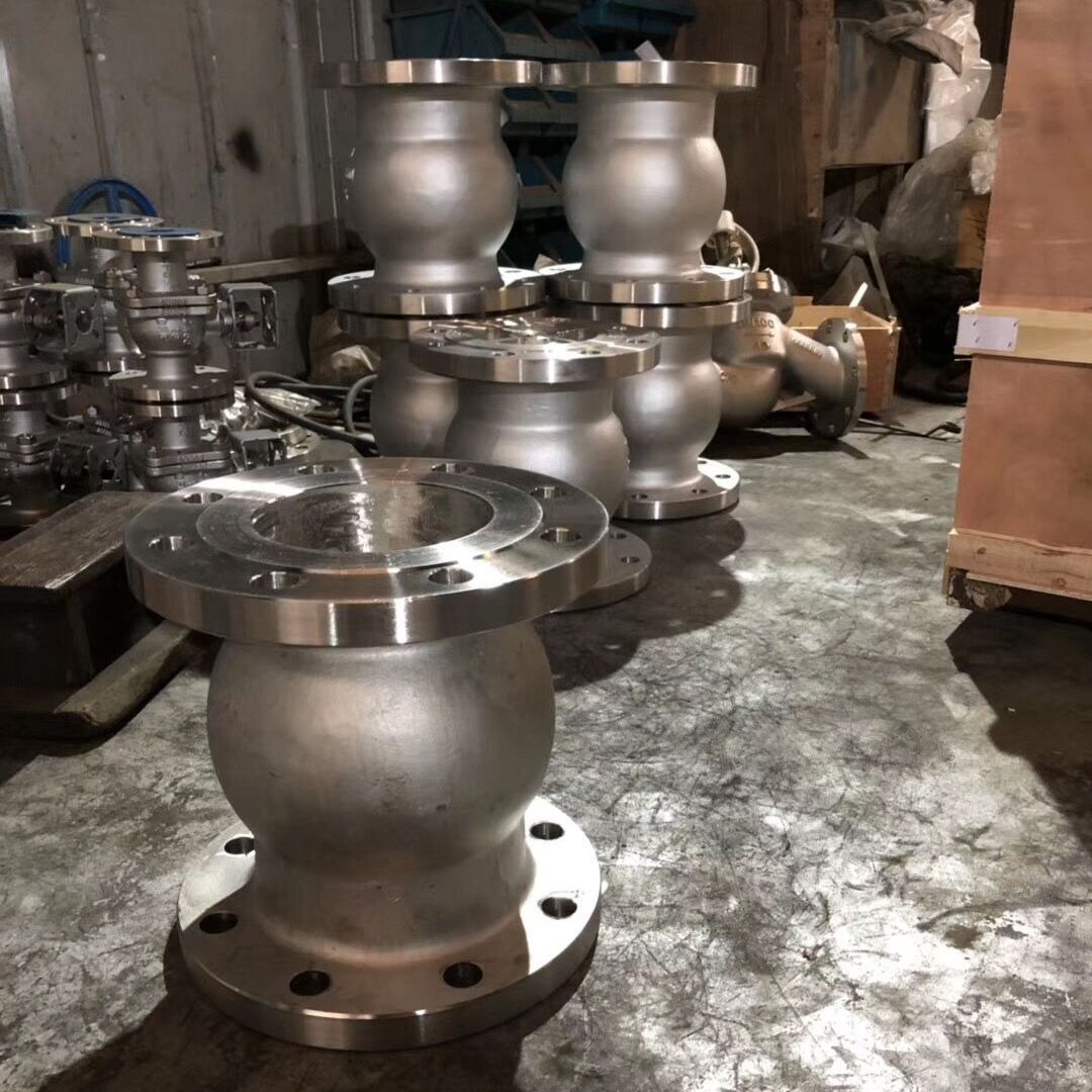 HQ44X-25P 不锈钢单球微阻球形止回阀 球形污水止回阀单向逆止阀