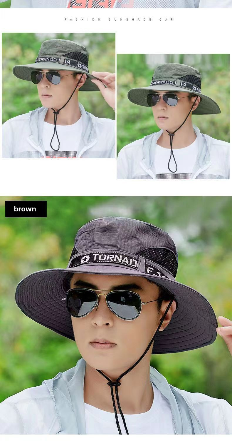 Hatt Herr Solhatt Utomhus Sommar Solskydd Resa Fritid Koreansk Fiskarhatt Herr Bergsklättring Fiske Solhatt_voghion.com