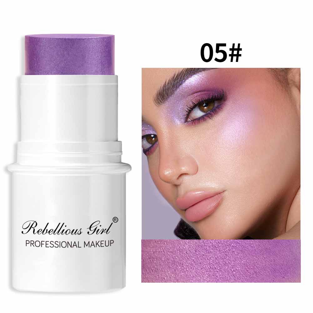 RG New Hot Lazy High-gloss Face Repair Sun Red Pearlescent Blush Cream Blush Stick Monochrome Matte Blush