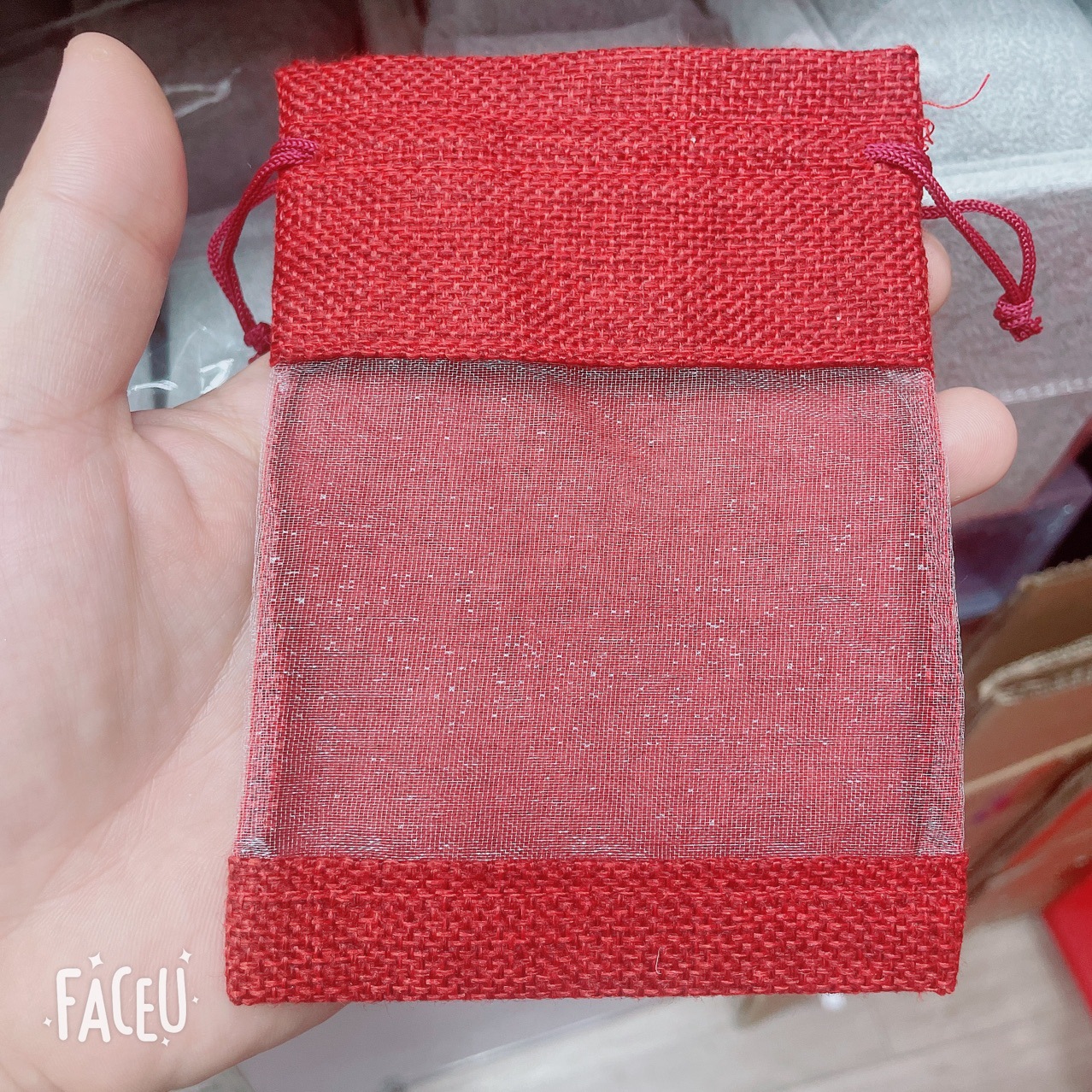 厂家直销小布袋欧根纱袋透气干花袋首饰珠宝袋袋礼品化妆品抽绳袋