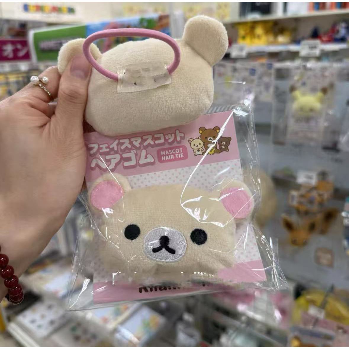 Japón nuevo otoño invierno sanx fácil oso cabello anillo de cabello cabello peluche broche broche broche broche