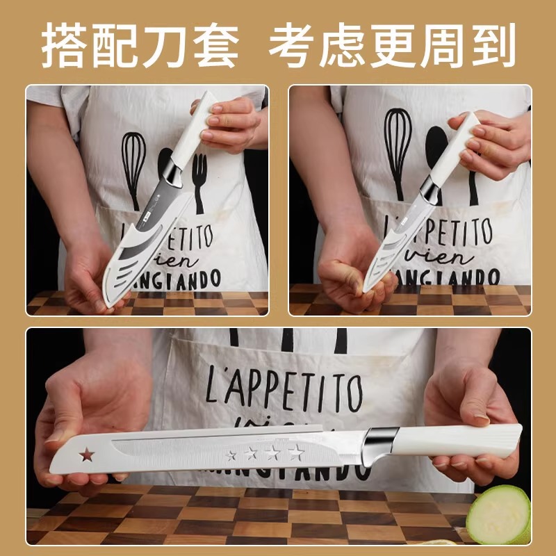 Cuchillo de frutas al por mayor regalos cuchillo de frutas casero cuchillo de cocina afilado cortar sandía pelado agitar acero inoxidable