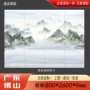 亮面客厅墙面哑光岩板