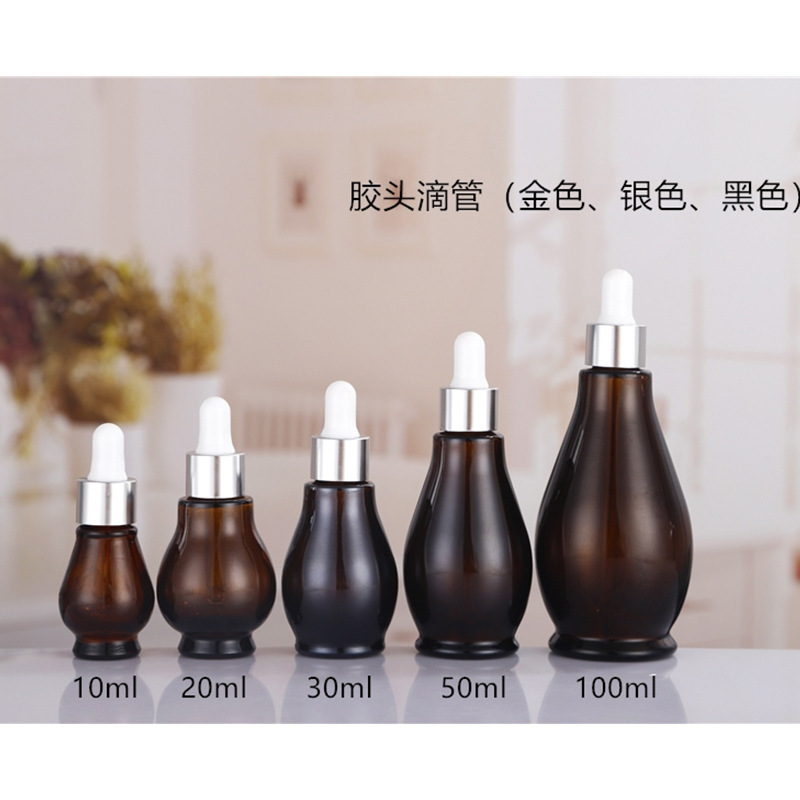 卸売 20 ミリリットルサンプル茶色のシングルおよびダブルひょうたんエッセンシャル オイル ボトル スプレー ローション詰め替えボトル空ボトル複数仕様在庫あり|undefined