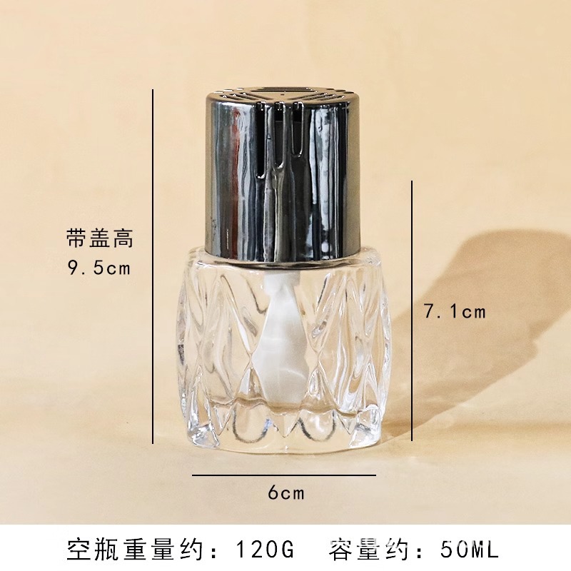 투명, 50ml 미미병 + 전기도금캡 + 휘발성 스틱