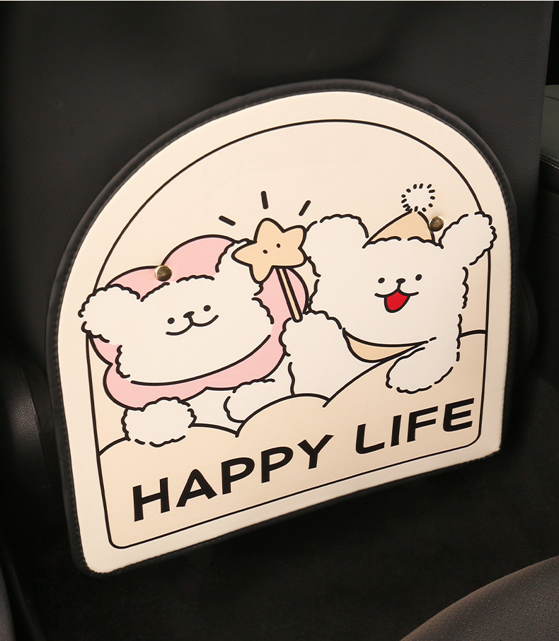 Car anti-kick pad rear seat back anti-dirty protection pad car universal cartoon child backrest protection pad