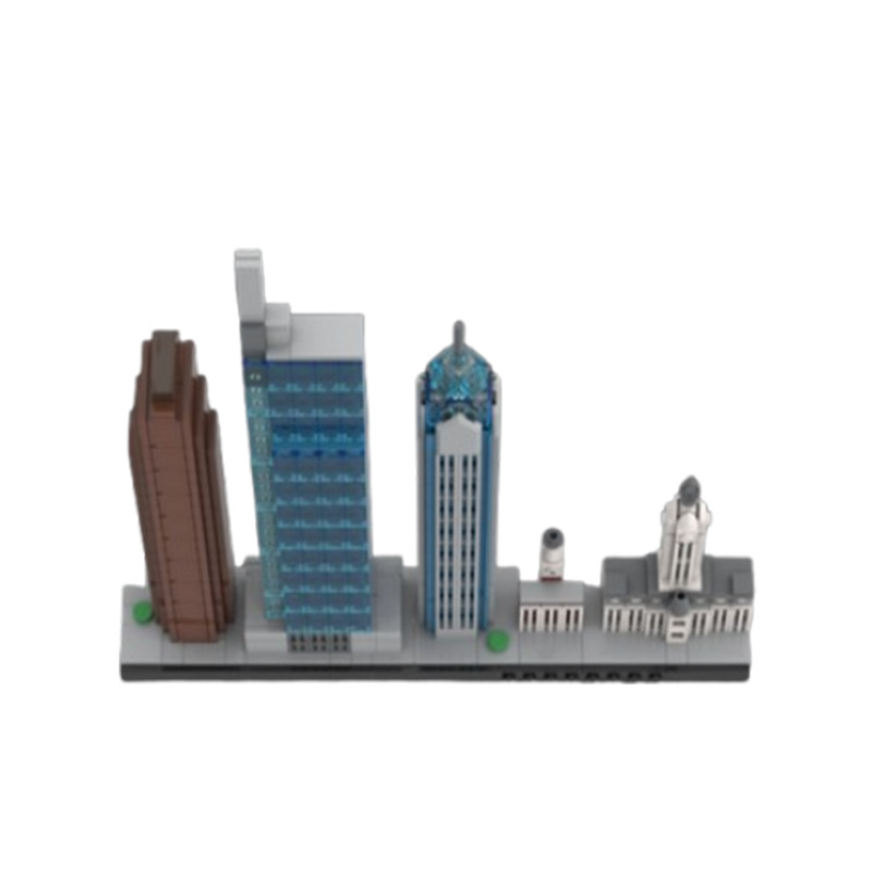 High Rise Building Block Model Set Educational Diy Construction Toy_voghion.com