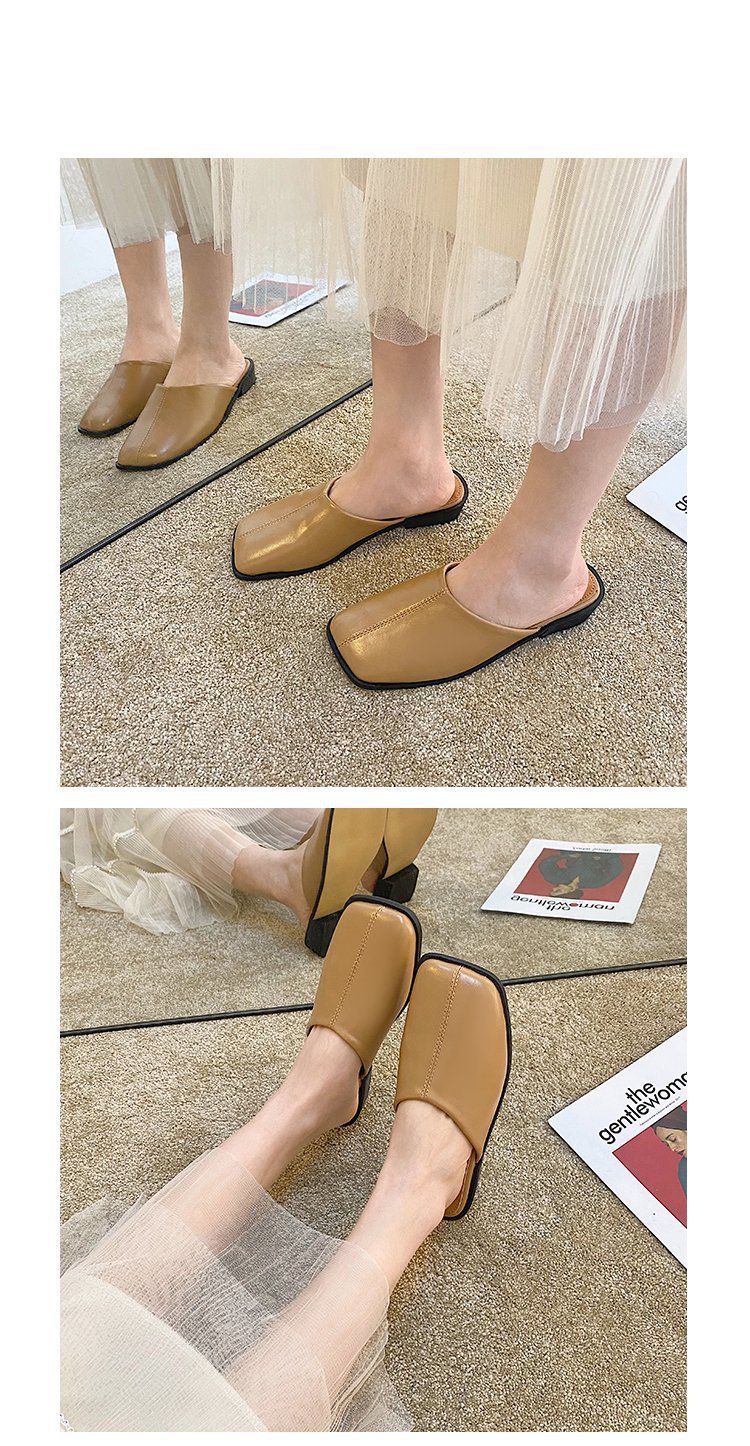 low-heel lazy round flat slippers Nihaostyles wholesale clothing vendor NSKJX74767