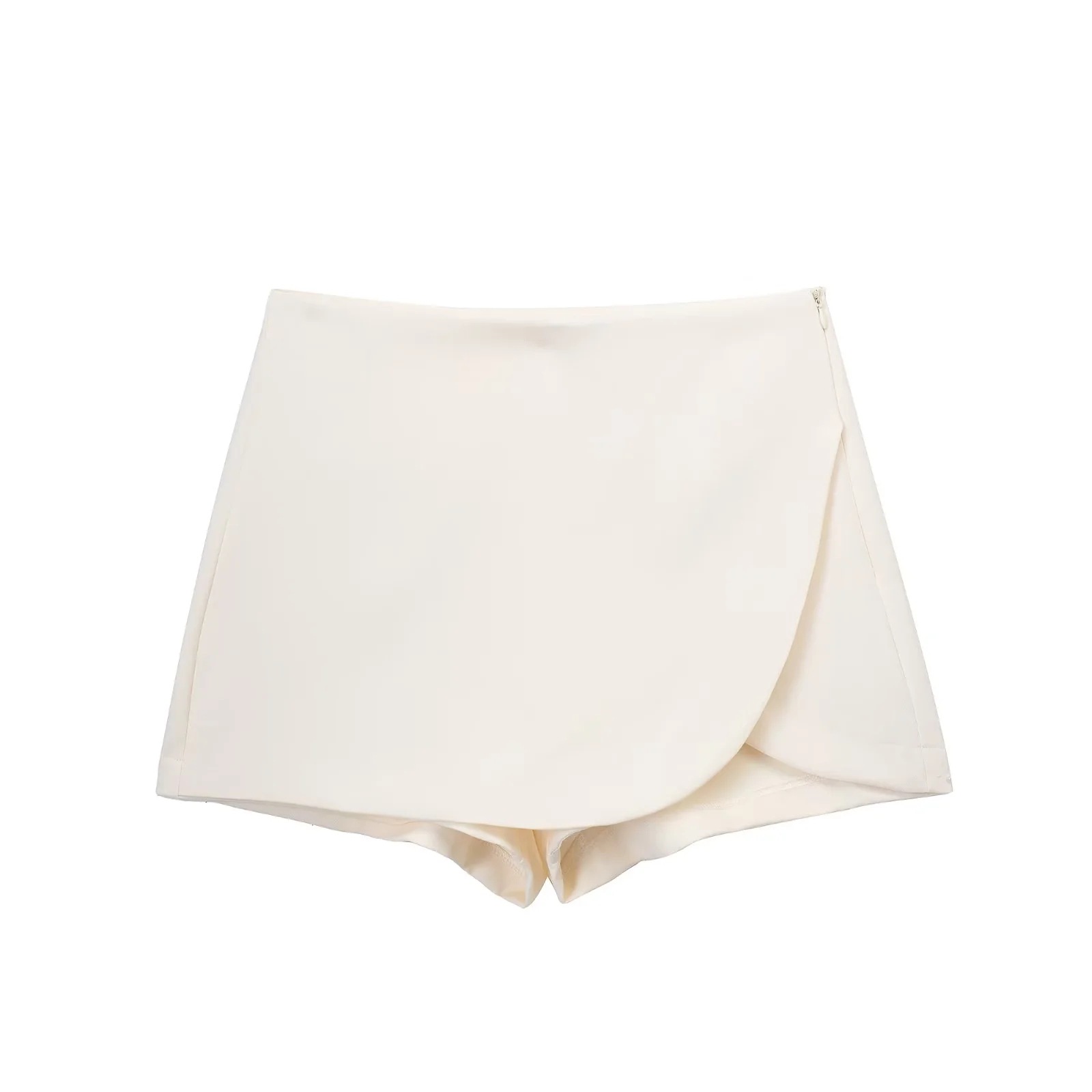 Women's Skirt Shorts High Waist Solid Colour Slit Versatile Style_voghion.com