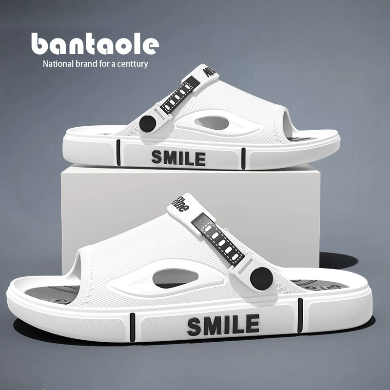 Сандалии мужские, нескользящие дофаминовые, сверхлегкие и сверхтолстые тапочки для занятий спортом на открытом воздухе и вождения, двухслойная пляжная обувь для пар.