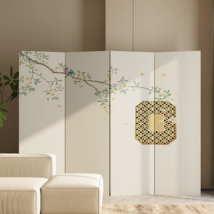 Song Dynasty Aesthetic Designer Original New Chinese Folding Screen Partition Living Room House Partition Mobile Folding Screen