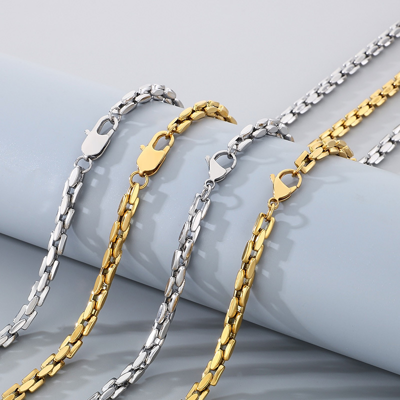 Fashionable bamboo trend square bracelet stainless steel