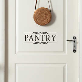 VA-A013个性PANTRY餐具室英文标语家居门面装饰美化墙贴自粘批发