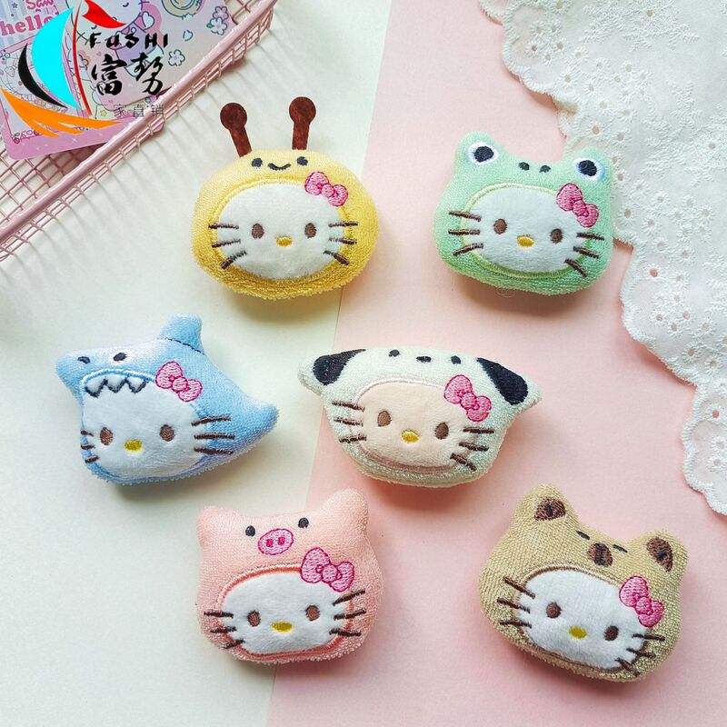 New Plush Cross-Dressing Kt Cat Doll Accessories Cute Animal Headgear Kitten Brooch DIY Doll Decoration