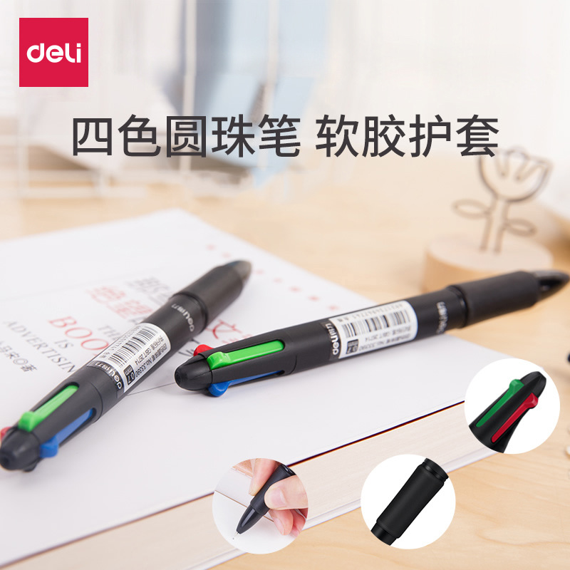 Límetro de bola de color de 4 colores 0.7mm bolígrafo de color de marca de bolígrafo 33390
