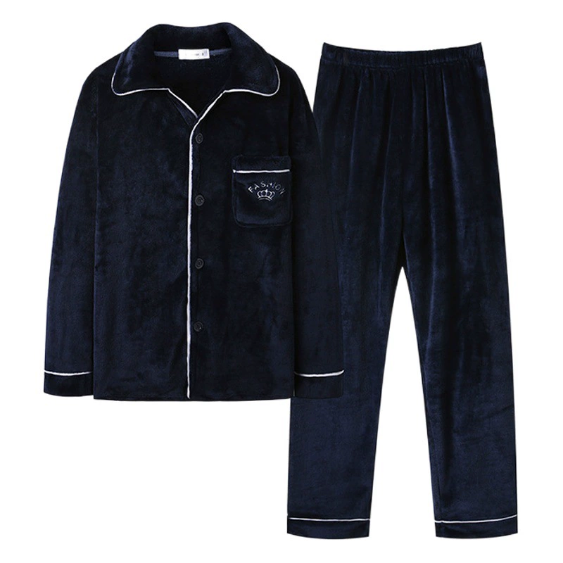 Новая Зимняя Мужская Уличная Пижама, пижама из кораллового флиса, Мужская утолщенная фланелевая Домашняя одежда, цельная доставка