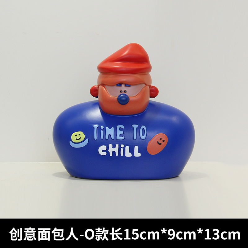 Insパン人がケーキ屋の焙煎部屋を飾ってカフェのバーの人物装飾品をオープンしてプレゼントします。