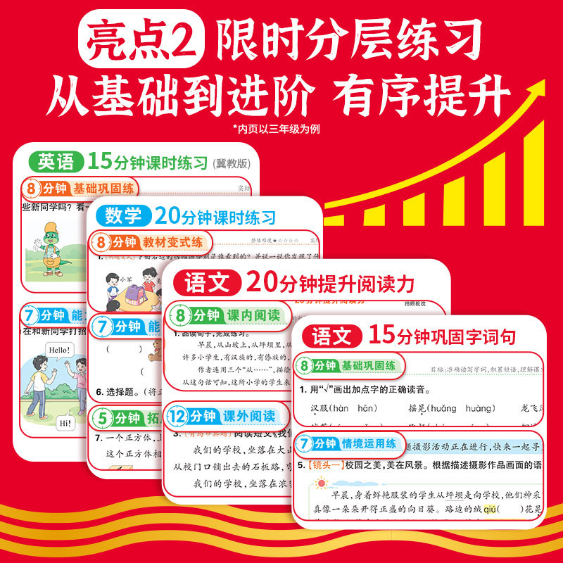 書籍卸売 2025 秋王朝霞ルーズリーフ同期問題集小学校 1-6 年生中国語、数学、英語|undefined