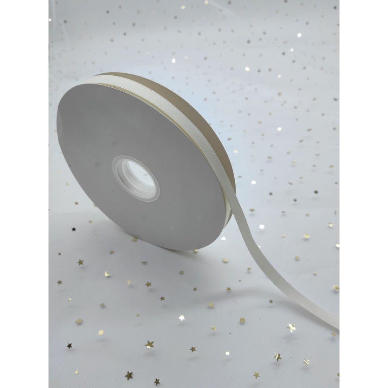Beige poliéster brillante cinta de algodón arco accesorios tocado cinta bolsa caja de regalo fábrica de embalaje en stock al por mayor