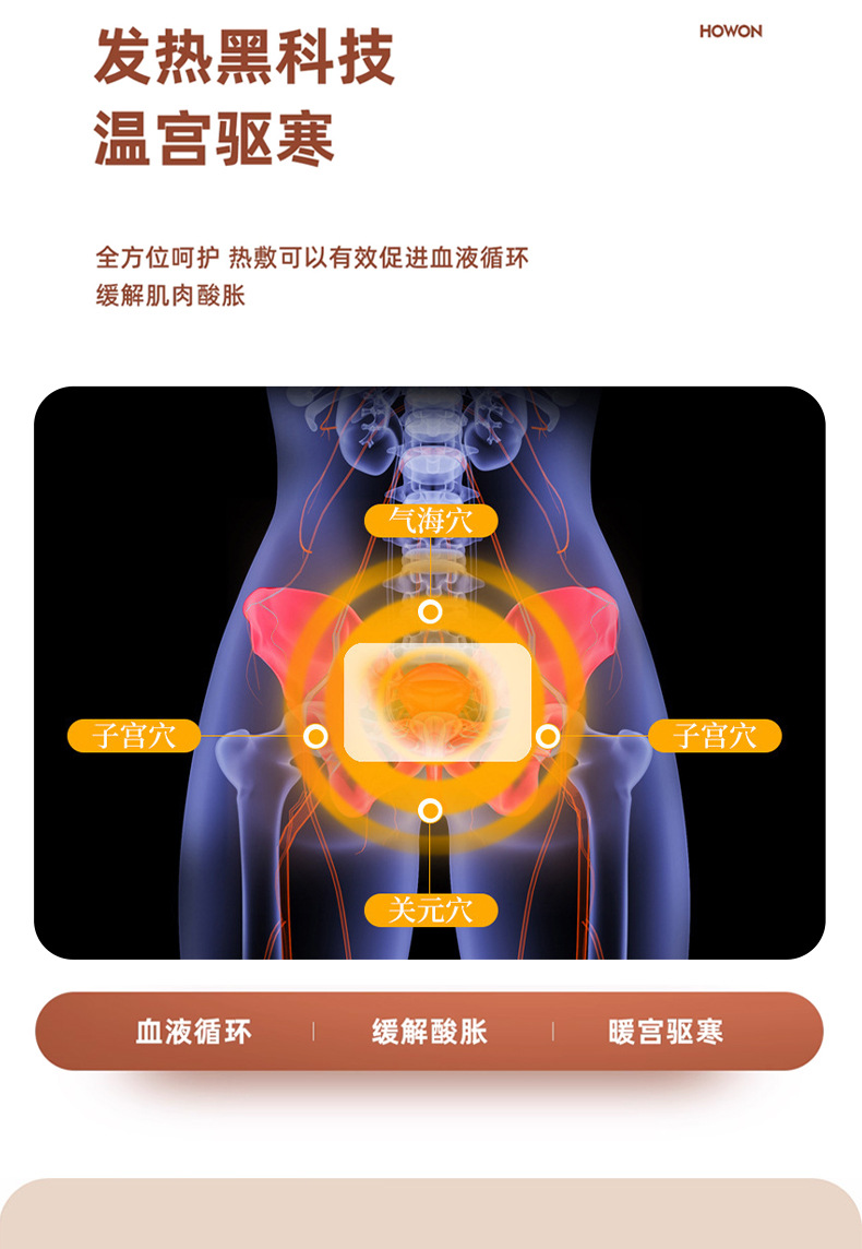 Mugwort Leonurus Self Heating Herbal Warm Patch Steam Heat Moxibustion Body Warmer specifications