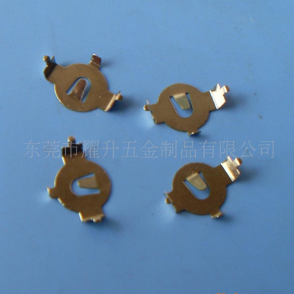 直脚弯脚cr1220单层 CR1220双层电池扣 欢迎询价拿样