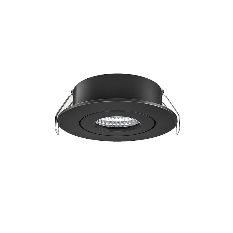 Mini led ultrafino pequeño foco 1W3W vatios techo oculto downlight vitrero vitrino lámpara de gabinete de vino agujero abierto 4-4,5 cm