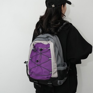 Backpack Men's and Women's 2024 New Women's Backpack All-match Casual Oxford Cloth Bag Travel Backpack Cross-border Wholesale