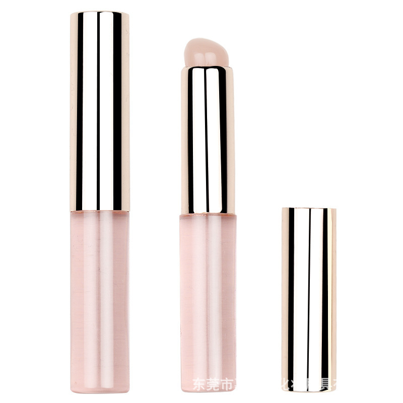 Cepillo de labios de silicona con tapa jalea corrector cepillo labio profesional cepillo de representación cabeza redonda fabricante de cepillo de silicona portátil boca lluvia roja