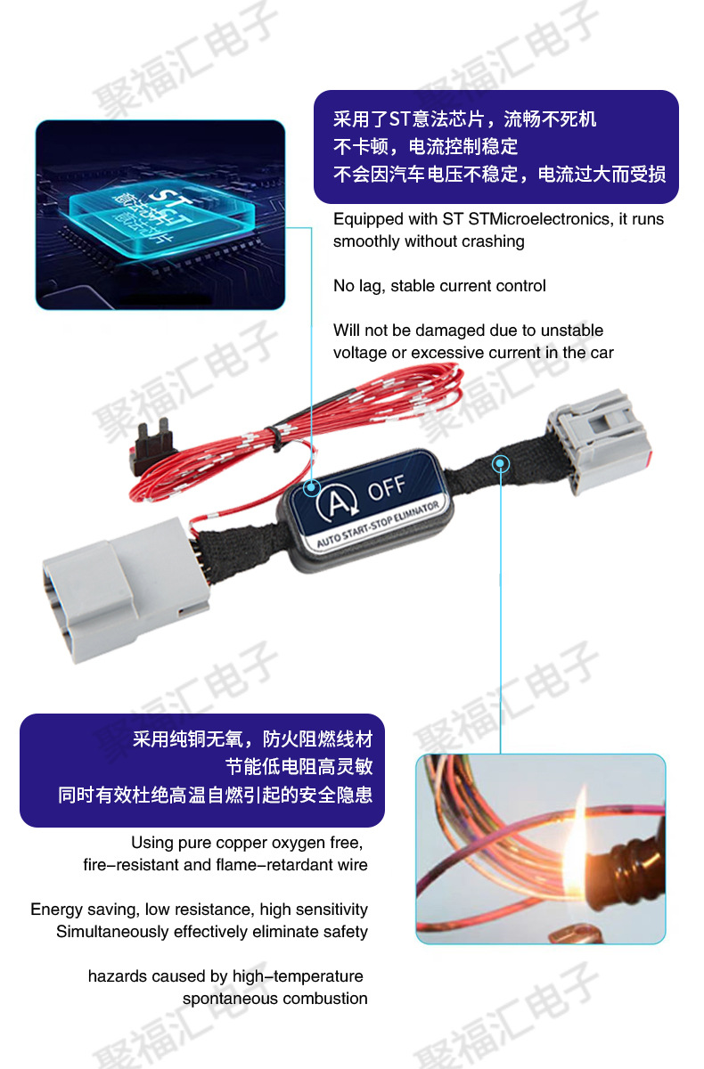 Suitable for 24-26 Models of Ford Ranger Start-Stop Device Cables, Includes Tools