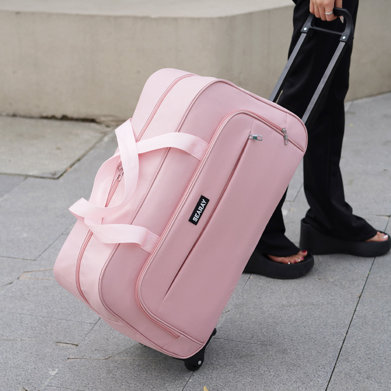 Travel bag simple large capacity student school trolley bag luggage bag boarding bag portable travel light luggage bag