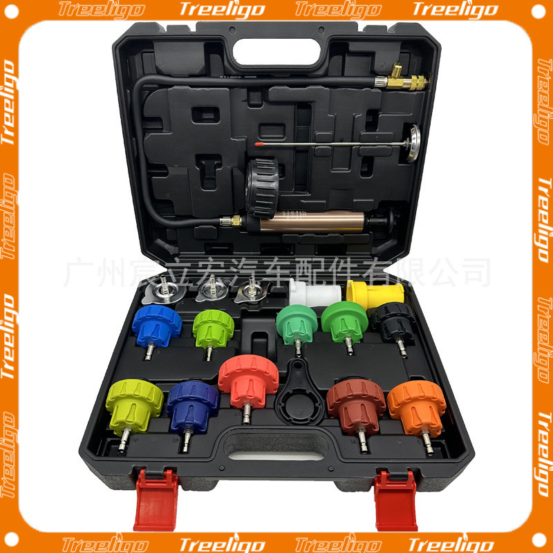 Herramienta de medición de fugas de presión del tanque de agua del automóvil, anticongelante, llenado de reemplazo, manómetro de refrigerante de vacío