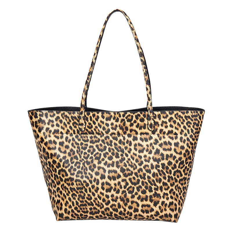 Tote Shoulder Bag 2021 New Fashion Women's Bag Simple Large Capacity Shopping Bag Leopard Print Large Handbag