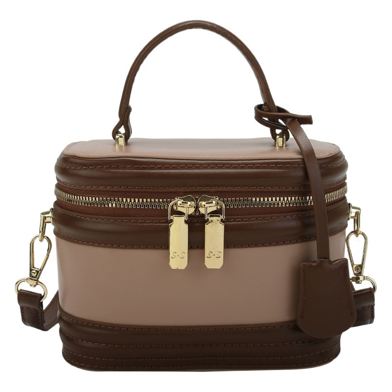 Textura de moda pequeña bolsa para mujeres 2022 nuevo nicho ins caja Portátil Bolsa de cubo versátil estilo occidental bolsa de mensajero