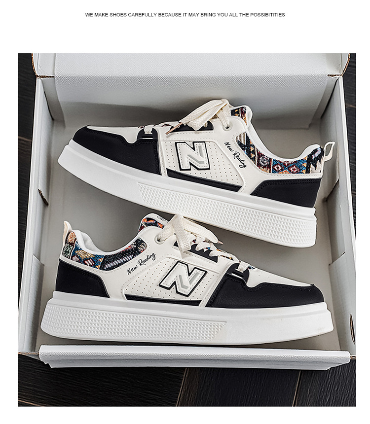 Giày thể thao nam sneaker trắng phong cách cá tính, thoáng mát, đế êm — 723 trắng chi tiết 13