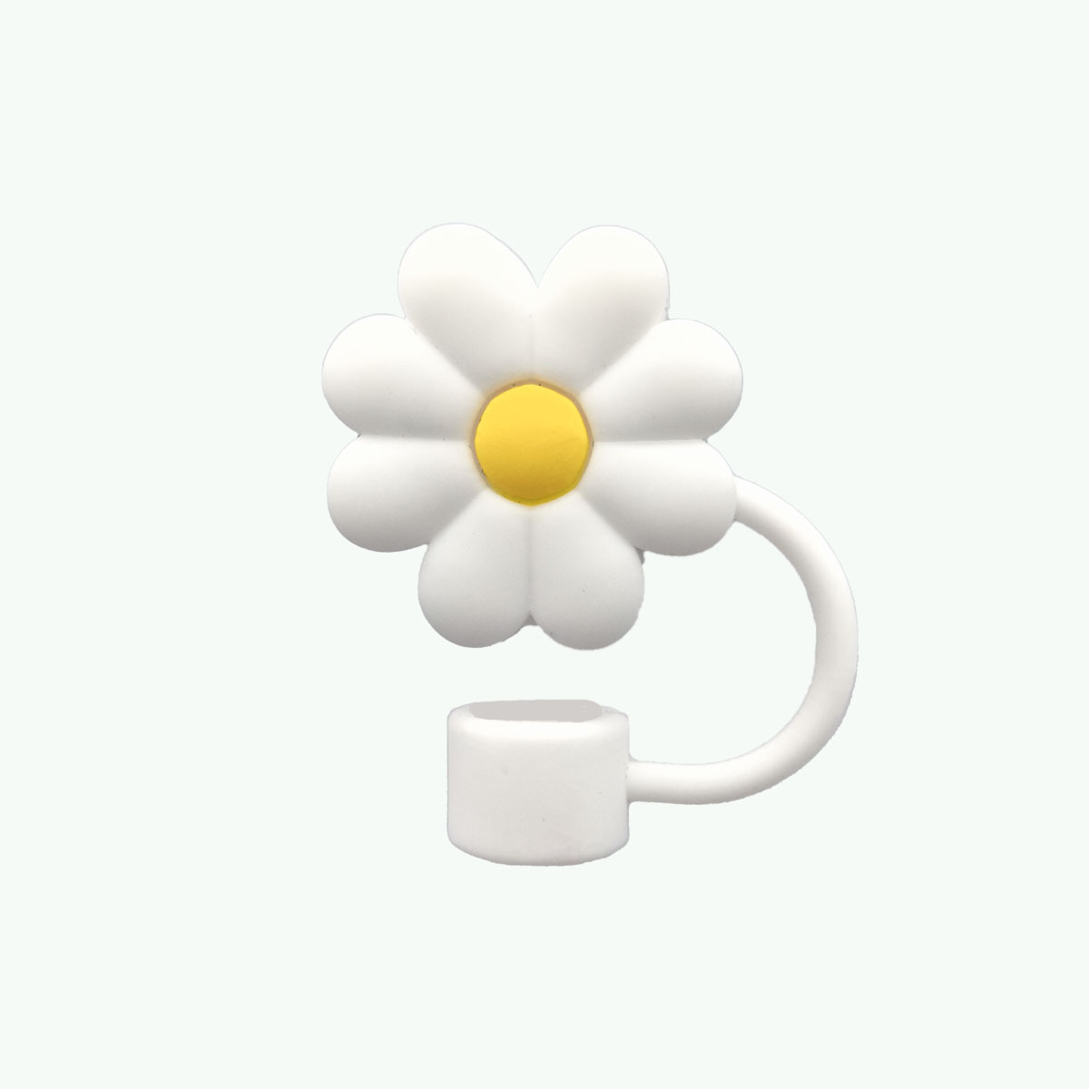 노란핵 흰 국화