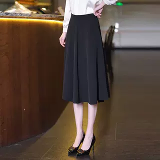 半身裙女夏季伞裙高腰显瘦中裙宽松百搭中年女士A字裙包臀一步裙
