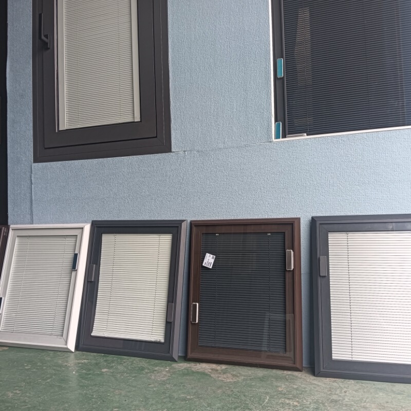 Custom Single-Glazed Magnetic Hollow Blinds for Balcony, Kitchen, Bathroom, and Toilet Inward-Opening Windows, Waterproof Sunshade and Privacy Cover
