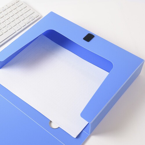 File box plastic a4 storage box information box PP material 35mm55mm75mm office stationery file box wholesale
