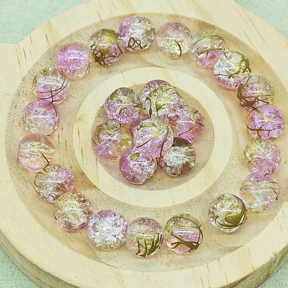 Stoving Varnish Design 50 PCS/Package Glass Color Block DIY Jewelry Accessories Beads