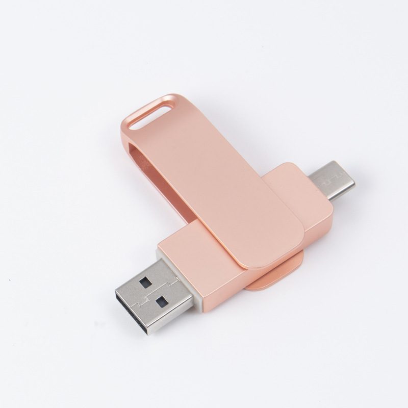 type-c 携帯電話とコンピュータ両用 USB フラッシュドライブ 16 グラムデュアルインターフェイス 64 グラムカスタマイズされたロゴ金属回転 32 グラム USB フラッシュドライブ卸売|undefined