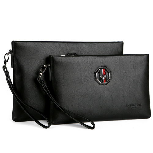 男士手拿包大容量超纤皮男士腕包便携手机 ipad外出便携包批发