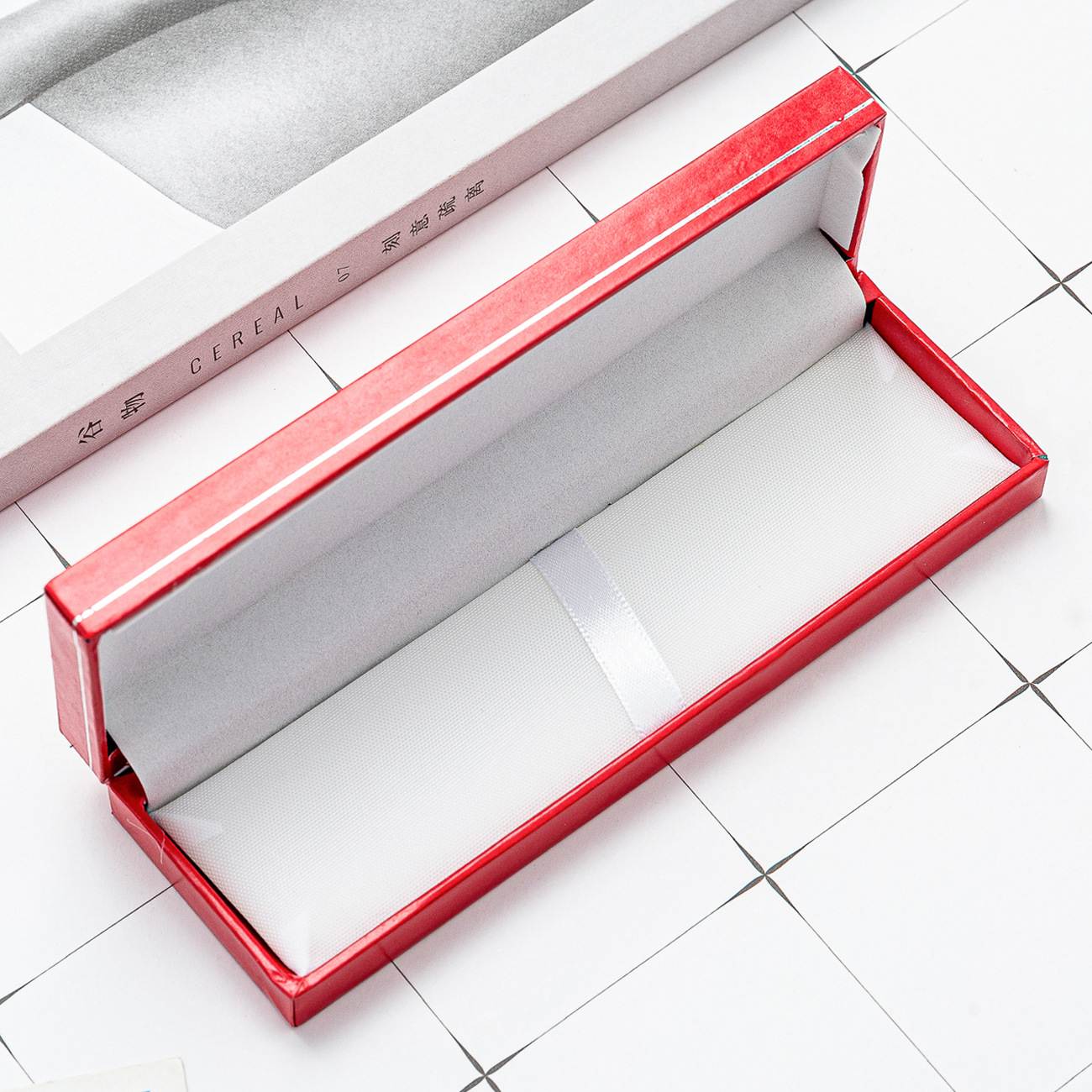 Pequeña caja plana Rojo