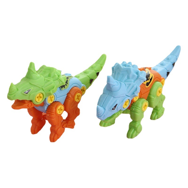 Montado dinosaurio huevo de juguete niños tornillo giro DIY desmontaje combinación deformación Tyrannosaurus educativos y niñas regalo