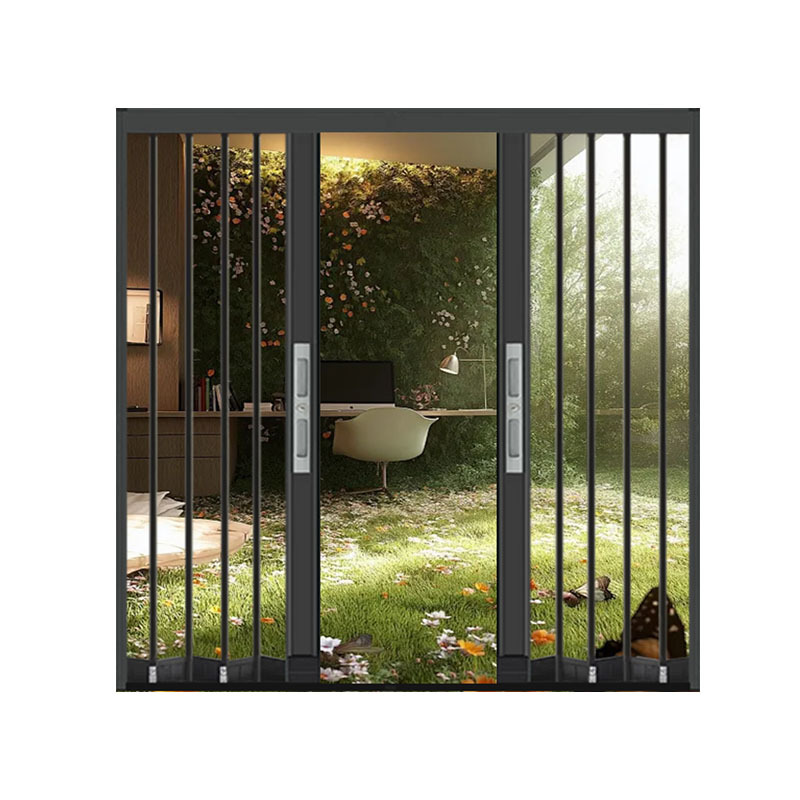 Personalizada malla de diamante plegable puerta de pantalla deslizante anti-mascota anti-mosquito ventilación cocina dormitorio protección invisible