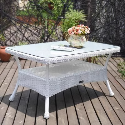 Mesas y sillas al aire libre patio jardín villa balcón al aire libre mecedora ratán casual combinación de sillas de ratán muebles de terraza al aire libre