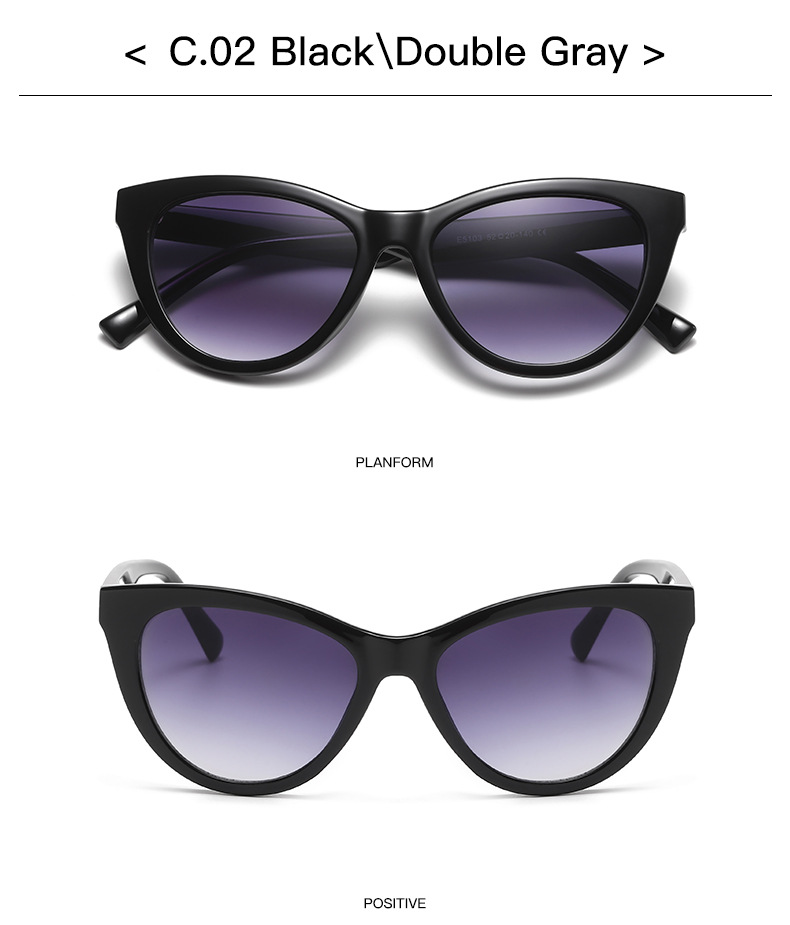 35g Weight Full Frame Glasses Structure Sunglasses Classification Ac, UV400 Protection Lens Material Cat Eye Glasses Style Outdoor, Travel Occasion Solid Color Pattern All Seasons Season Unisex Gender Retro, Classic Style Style Retro Classic Style Solid Color Ac UV400 Protection Cat Eye Full Frame Women's Sunglasses 12